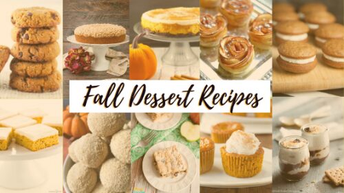Fall Dessert Recipes Blog Banner