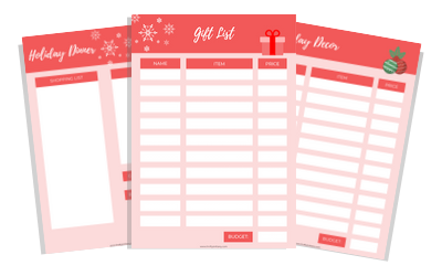 Holiday Shopping List