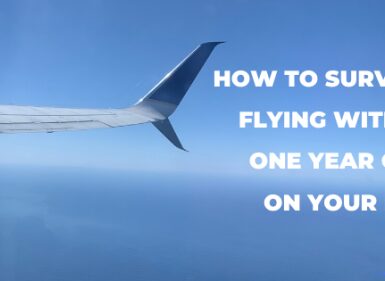 Flying with a one year old banner