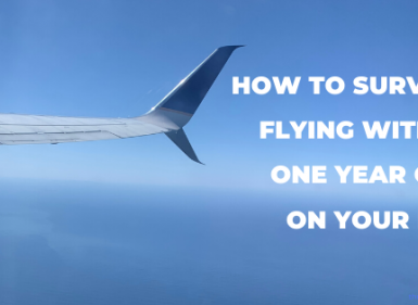 Flying with a one year old banner