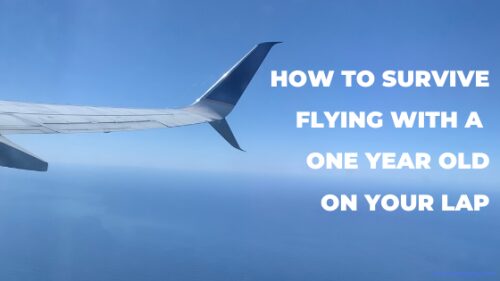 Flying with a one year old banner