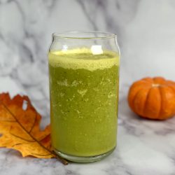 Thrifty Brittany green pumpkin smoothie