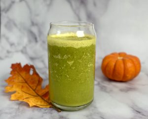 Thrifty Brittany green pumpkin smoothie