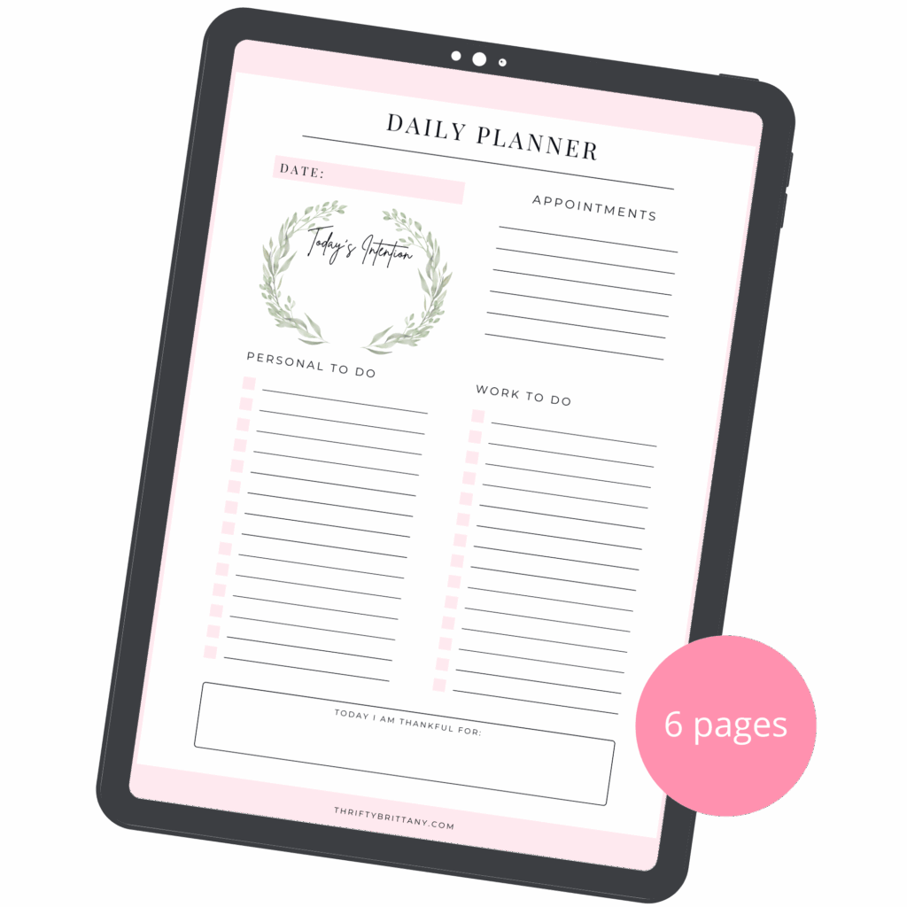 Digital Daily Planner iPad