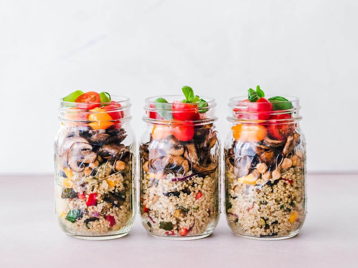 Meal prep jars 