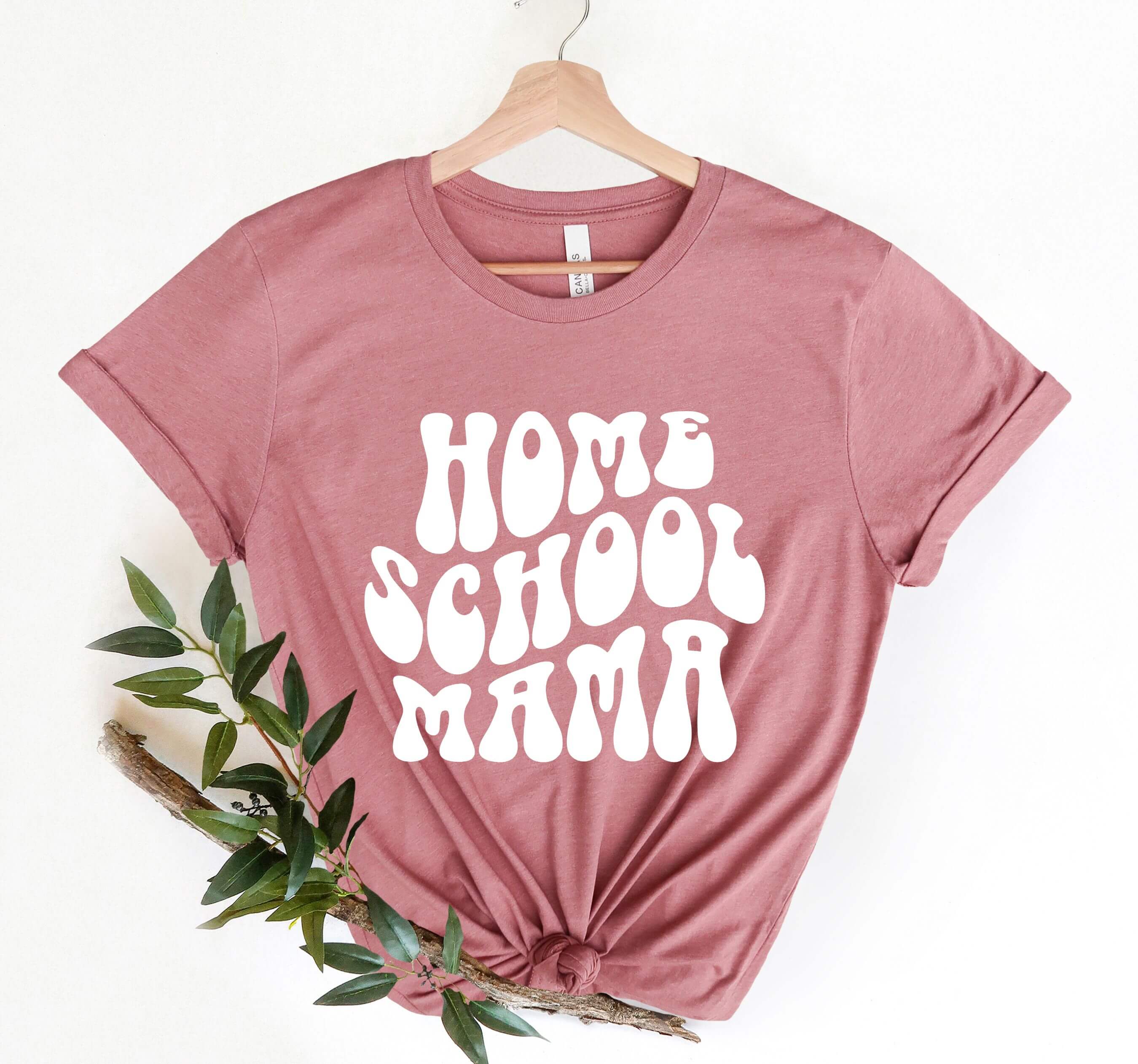 Homeschool Mama Shirt soft cotton graphic tee for homeschool moms
