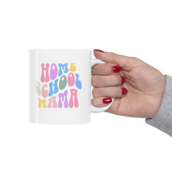 Homeschool ceramic mug 11oz with homeschool design, coffee mug for homeschool moms