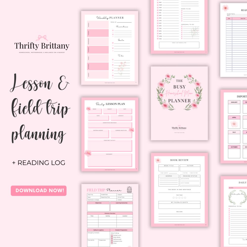 Busy Homeschool Mom Planner Printable | 22-Page PDF Bundle - Image 4
