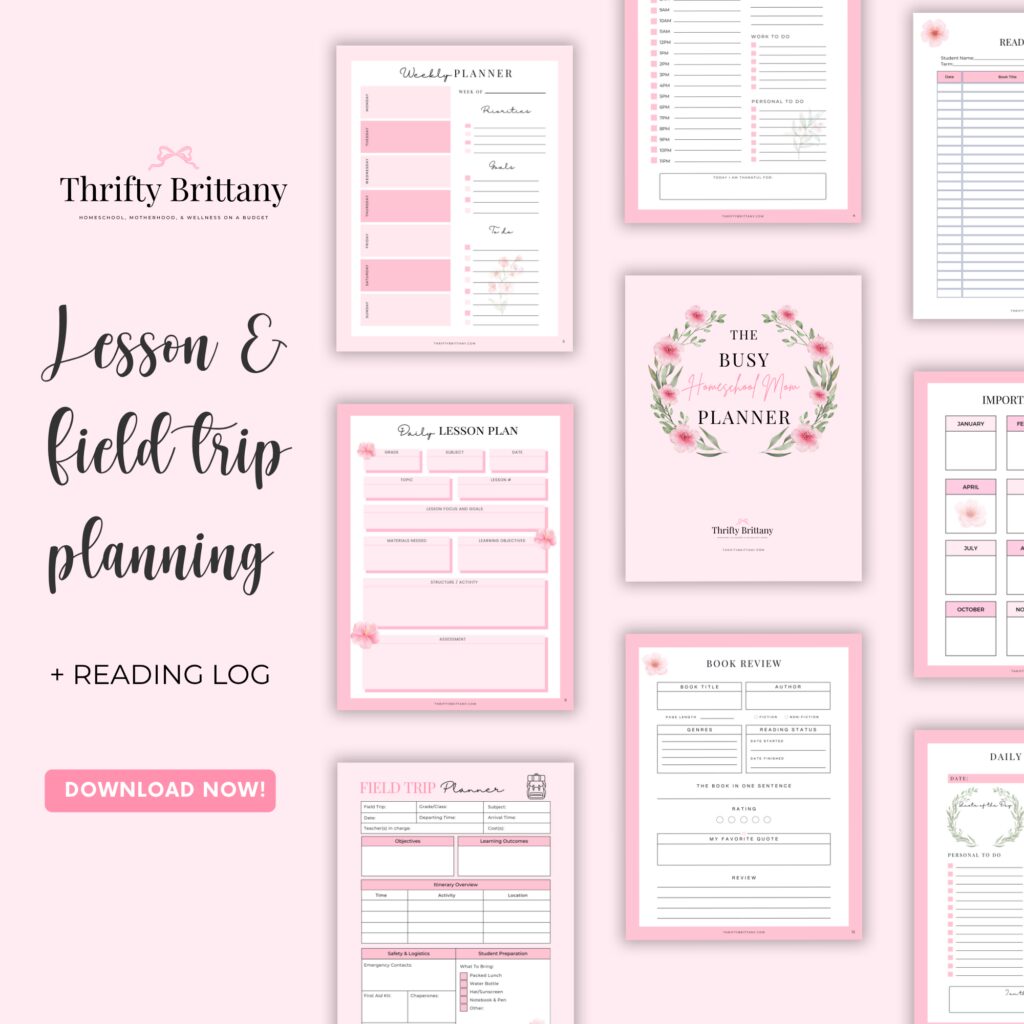 The Busy Homeschool Mom Planner Bundle Etsy Cover 2