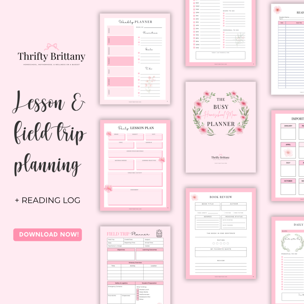 Busy Homeschool Mom Planner Printable | 22-Page PDF Bundle - Image 4