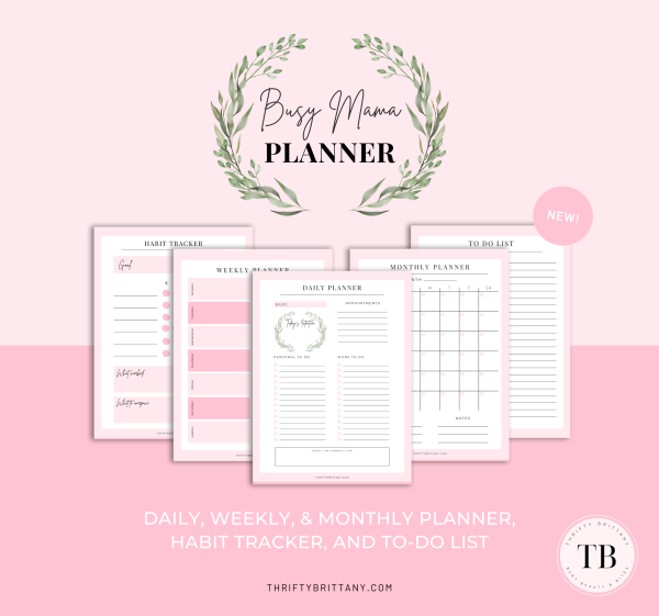 Busy Mama Planner Bundle – Printable Planner for Busy Moms - Thrifty ...